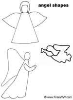 Christmas yard art plans - angel shape patterns