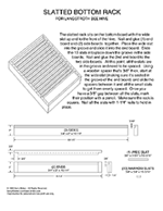 beehive plans - slatted bottom rack