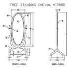 Cheval mirror plans