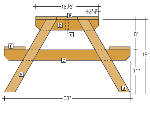 Child's picnic table plans