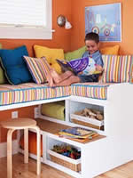 child's room window seat plans