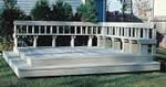 deck plans with benches and railings