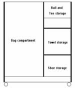 golf bag rack plans on wheels