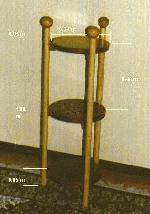 inlaid round accent table plans with shelf