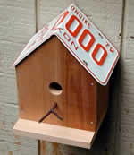 license plate birdhouse plans