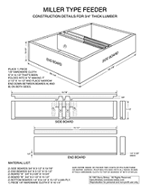 Beehive plans - Miller bee feeder