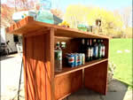 outdoor serving bar plans