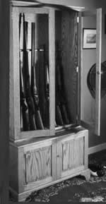 rifle cabinet plans