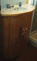 round bathroom vanity