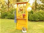 old wood door potting bench plans
