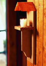 wall mount wood candle holder plans